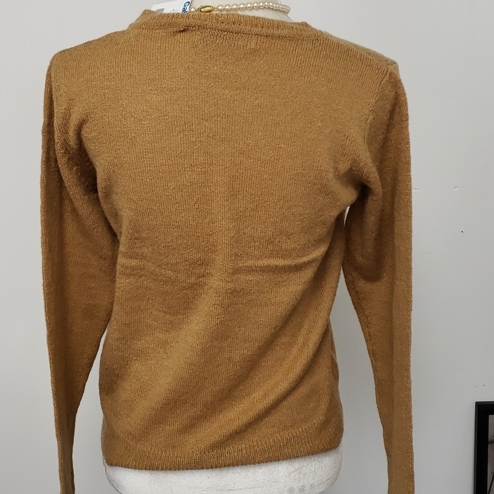 Zara Sweater Light Brown Acrylic/Poly/Wool Blend 36 L Hip Length NWT New - Picture 4 of 10